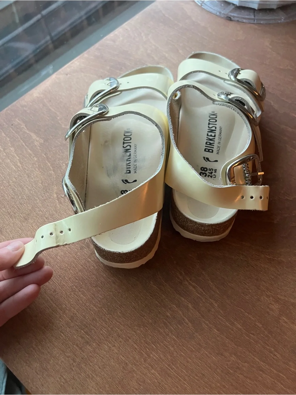 Birkenstock Women’s 38 Milano Sandals with Silver Buckles